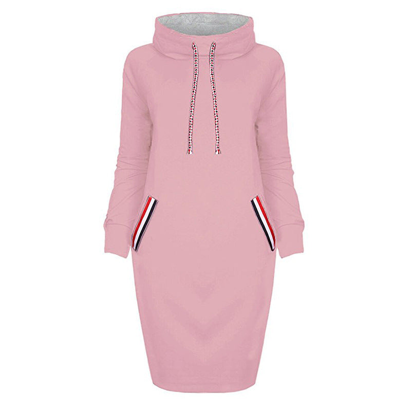 Damen Winterkleid mit Kapuze – Warmes Sweatkleid für kalte Tage